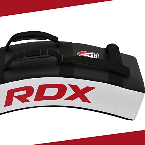 RDX Kick Shield Muay Thai Kickboxing, Heavy Curved Kicking Striking Body Pad, Punching Foot Target MMA Boxing Training, 3 Padded Handles, Martial Arts Karate TKD Taekwondo (ONE PAD ONLY)