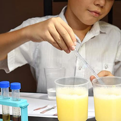100Pcs 100ML Plastic Graduated Measuring Beaker Set, Clear Liquid Measuring Mixing Cups for Epoxy Resin, Liquid Container Beakers for Resin Epoxy Paint Food, Lab Use, Raised Graduations, Tapered Spout - size: 100ML