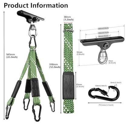 Heavy Duty Punching Bag Hanger with Boxing Bag Straps,180° +360° Rotation, Wall Ceiling Mount Hook for Heavy Boxing Bag, Weight Training, Aerial Yoga - color: Black&Silver