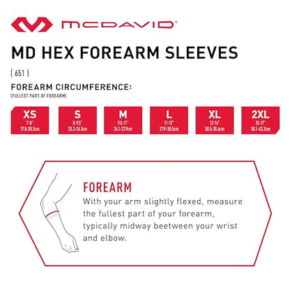 McDavid Hexpad Forearm Sleeve - size: X-Small