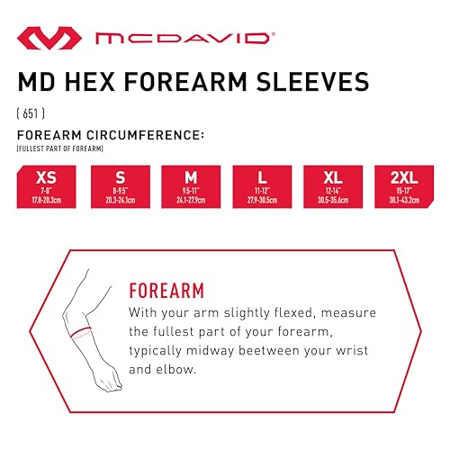 McDavid Hexpad Forearm Sleeve - size: Small
