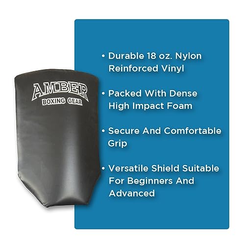 Amber Fight Gear Thai PowerKick Shield - A Revolutionary Training Companion for Perfecting Kicks for Boxing, Mauy Thai and Other Martial Arts