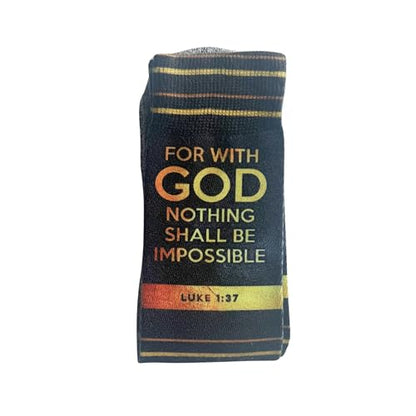 Men's – Christian Crew Socks for Men with Scripture | Moisture-Wicking | Easter Gift Idea - color: Possible With God (Luke 1:37)
