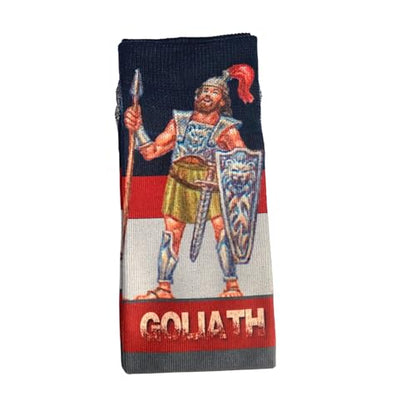Bible Verse Socks for Women - Christian Crew Socks | Inspirational and Comfortable, Easter Gift Idea - color: David and Goliath