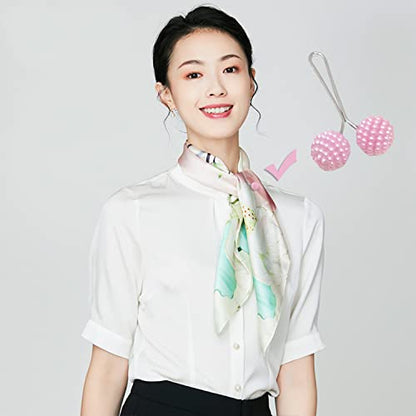 Honbay 12피스 귀여운 히잡 핀 크리스탈 라인스톤 볼 진주 브로치 핀 헤드스카프 숄 스카프 이슬람 히잡 스카프 클립 안전 핀 버튼 웨딩 드레스 장식 부토니에르 - style: C