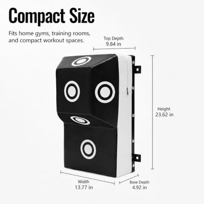 Wall Mount Boxing Training Bag - Uppercut Boxing Training Punching Target - Heavy Punching Bag for Adults for Bedroom/Living Room/Gym - color: Black M (13.78*9.84*23.62 Inch)