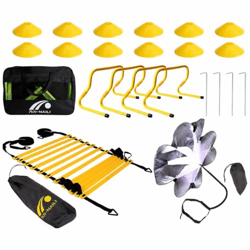 Agility Training Equipment Set, Football Training Equipment Kit, Speed Training Agility Ladder, Resistance Cones