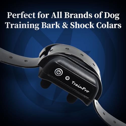 Waterproof TPU Replacement Strap for Dog Training Collar, 27.5 in - color: Black