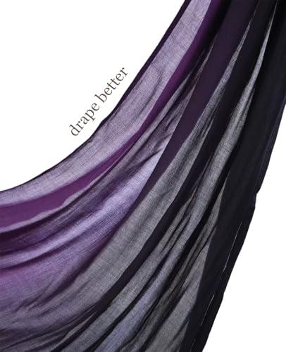 Special Ombre Modal Cotton Hijab Scarf for Women, Graceful Gradient Muslim Head Scarfs - color: Ombre Purple