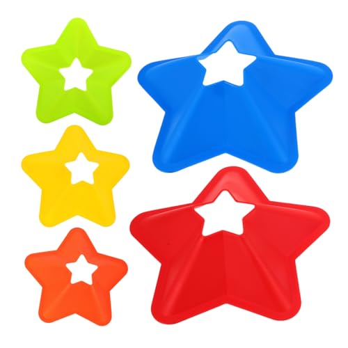 HANABASS 5pcs Portable Soccer Training Cones Agility Disc Markers for Football Practice Lightweight Sports Equipment for Enhanced Speed Reaction for Training Anywhere