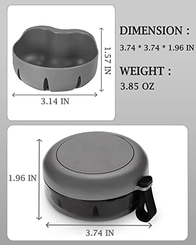 Denture Case, Definitely No-Leak Denture Bath Box for Traveling Perfectly, Denture Cup with Strainer & Magnetic Mirror,Completely Clean Care for Retainer, Mouth Guard, & Denture - color: Black