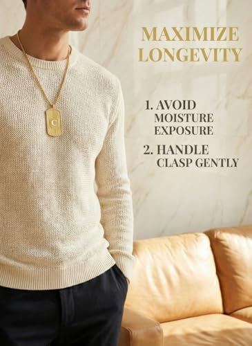 American Flag 18K Gold Plated Initial Dog Tag Alphabet Pendant Necklace for Men&Women, A to Z Copper Pendant Necklace with CZ Stones, Personalized Letter Non-Tarnish Jewelry Gift - style: R