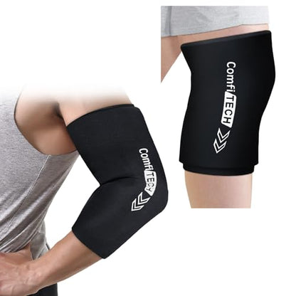 ComfiTECH Elbow Knee Ice Pack Wrap Sleeve, Multi-Use Ice Pack for Knee, Calf, Thigh, Flexible Ice Sleeve for Leg Discomforts, Muscle Relaxation, XX-Large - size: 2X-Large-Standard