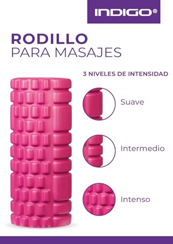DRUNA Foam Roller for Muscle Massage, Pilates & Yoga 13"x5.5" Medium Firm PVC Foam Roller for Deep Tissue Massage, Recovery & Flexibility (Blue) - color: Blue