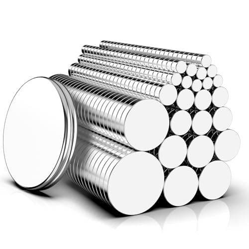Magnets, Caturledas 600 Pack 8 Different Sizes Small Round Magnetic Rare Earth Neodymium Fridge Magnet for Home Kitchen Office School Hobby Handcraft Woodworking Miniature Model Base, Silver - size: Mix-8 Sizes