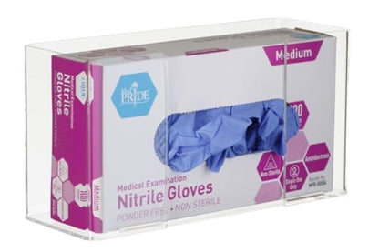 AdirMed VivaEssentials Single Glove Box Holder, Wall Mount or Free Standing Clear Acrylic Glove Holder - color: Clear, style: Single Box Capacity