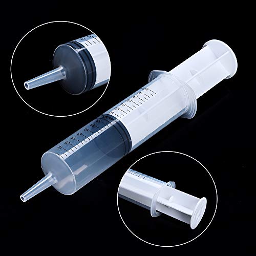 150ml Syringe with 27.6 Inch Tube and Blunt Needle 14G 1.5”, Large Plastic Syringe for Scientific Labs, Nutrient Measuring, Watering, Refilling - style: 150 ml