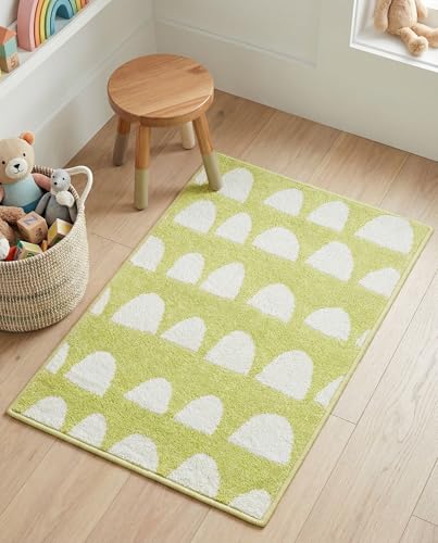 Rugs.com - Whimsy Kids Rug – 2' 2 x 3' 1 Pastel Green Easy-Clean Stain-Resistant Rug – Perfect for Entryways, Bathrooms, and Playrooms - color: Pastel Green, size: 2'2" x 3'1" (Rectangular)