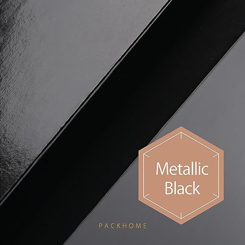 PACKHOME 6 Large Gift Boxes 13.5x10x3.5 Inches, Sturdy Shirt Boxes with Magnetic Lids for Multiple Occasions (Glossy Black) - color: 13x9.7x3.4 Inch-Black-Pack of 6