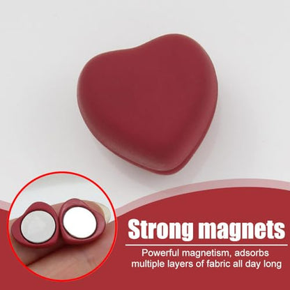 Hijab Magnets, 12PCS Strong Magnetic Scarf Pins Colorful Heart/Star Shapes Pinless Brooch for Shawls Hats Dresses