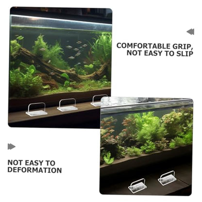 Garneck 6pcs Acrylic Fish Tank Lid Handles Easy to Install Heavy-Duty Support for Aquarium Covers Grip Design for Safe Use Replacement for Fish Tank Lids