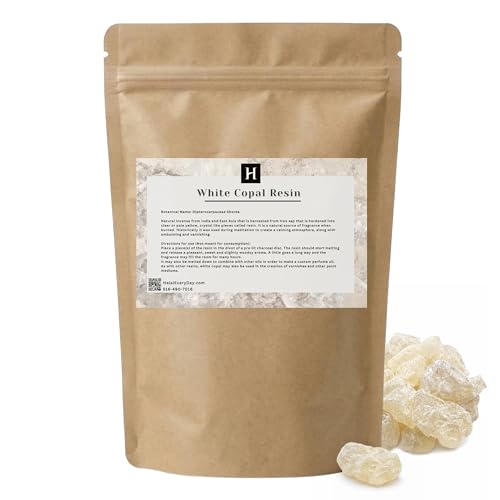 HalalEveryDay White Copal Resin Tears for Incense & Bakhoor, 16 oz