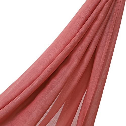 Txameru Women's Viscose Cotton Hijab Scarf - color: Rosy
