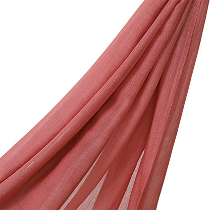 Txameru Women's Viscose Cotton Hijab Scarf - color: Rosy