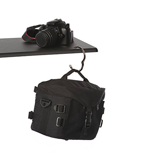 Clipa Bag Hangers The Ring that Opens into a Hook, Closes Automatically | Holds 33 lbs, Needs only 1/2" to Hang a Bag, Easy to Use with One Hand, in 9 available styles, 3 yr Warranty - color: Polished Hematite