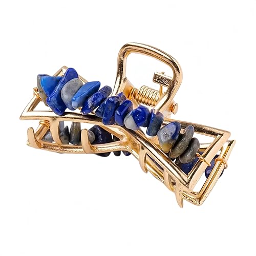 Natural Lapis Lazuli Elegant Gravel Crystal Decorative Jewelry,Crystals and Healing Stones,Use Everyday Hair Styling - color: Lapis Lazuli