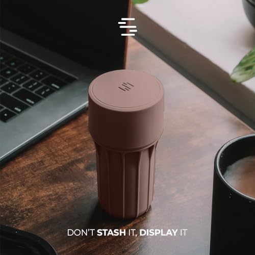 Staze Air Tight Smell Proof Container (148ml) – Vacuum Seal Jar - Waterproof Food Storage Canister, Portable Small Smell Proof Jar for Coffee, Herb, Spice & Gummies - (AUTUMN TRIO) - color: AUTUMN TRIO