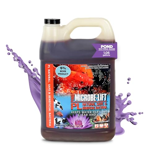 Webb's Water Gardens Microbe-Lift PL Beneficial Bacteria for Ponds and Water Features - Ideal for Wildlife and Aquatic Pets, 1.05 gallons