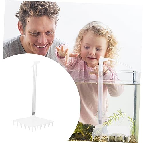 POPETPOP 1Set Aquarium Divider of Undergravel Partition Grid with Splicing Tube for Flexible Tank Compartment Durable Easy Installation for Fish Tanks