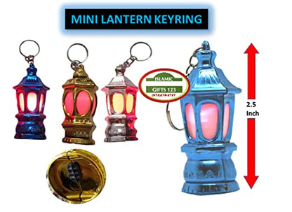 SOLUSTRE 40Pcs Keychain Lantern Portable Mini Led Keychain Light Palace Lights for Ramadan Decoration Clip-on Keyring Lamp for Camping Outdoor Activities Home Use Emergencies Gift