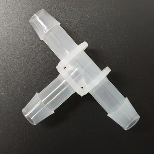 3 Way Tee Connector Equal Barbed T-Fitting 3 Way Hose Barb Adapter for Laboratory Biochemical Analytical Instruments Food Machinery Aquarium Equipment 100pc/pk (9.6mm 3/8'' Cir) - size: 9.6mm 3/8'' Cir