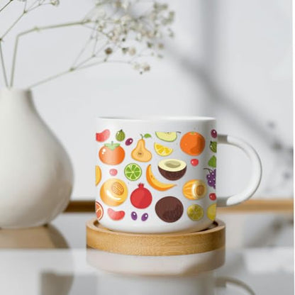 10 Sheets UV DTF Cup Wraps, 10 Styles Fruit Transfer Stickers Waterproof Transfer Stickers Cartoon Rub on Decals for Glass Cups Wood Crafts - style: Cute Fruit