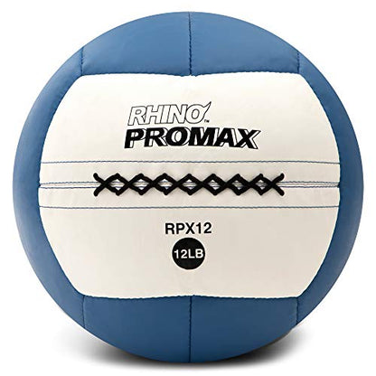 Champion Sports Rhino Promax Wall Balls - Soft Shell Non-Slip Grip for Weightlifting, Plyometrics, Cross Training, & Home Gym - style: 12 LBS