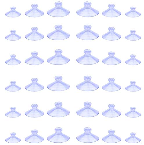 100Pcs Small Suction Cups for Glass, Without Hook Hole, 20/25/30mm | PVC, Hold In High Humidity, No Residue, Reusable, Easy Remove, For Car Windows & Glass Tabletops, Smooth Surfaces, Decor - size: 20,25,30mm