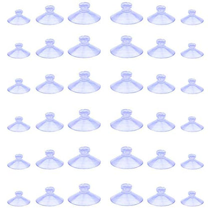 100Pcs Small Suction Cups for Glass, Without Hook Hole, 20/25/30mm | PVC, Hold In High Humidity, No Residue, Reusable, Easy Remove, For Car Windows & Glass Tabletops, Smooth Surfaces, Decor - size: 20,25,30mm