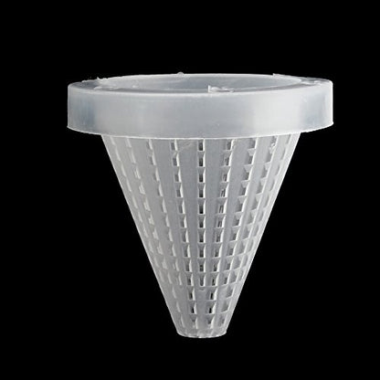 6PCS Aquarium Live Red Worm Cone Feeder Plastic Frozen Brine Shrimp Fish Food Feeding Cup for Fish Tank with Suckers