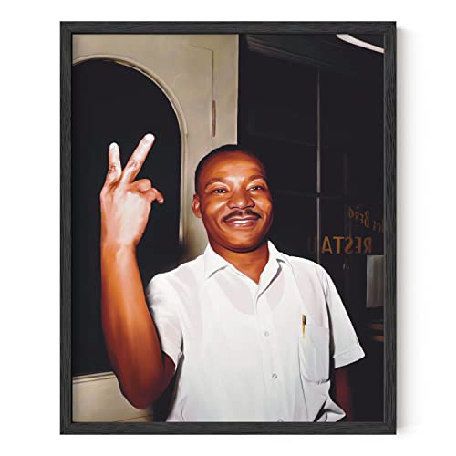 HAUS AND HUES Martin Luther King Poster - African American Wall Art, American History Posters for Classroom, MLK Poster African Art Wall Decor, Martin Luther King Photos (Unframed, 16x20) - color: Mlk, size: 16"L x 20"W