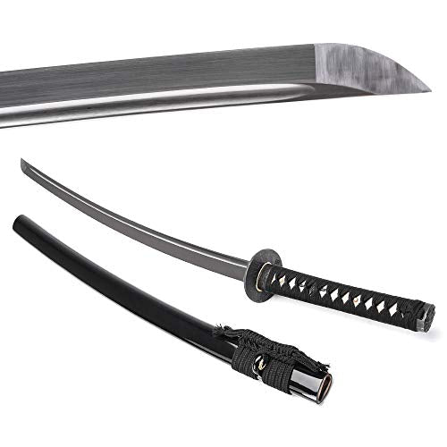 siwode Katana Handmade Full Tang Sharp, Alloy Tsuba Japanese Samurai Sword High Carbon Steel 1060,T10 1095, 40-Inch - color: Xingxiazhanyi