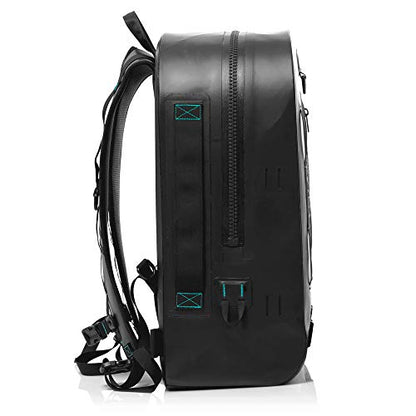 BOTE Highwater Backpack Waterproof Outdoor Zipper Dry Bag 28 Liter Capacity Molle Straps Fully Submersible Watersports Kayaking Fishing Hunting Boating | 100% waterproof 28L backpack with submersible gear protection - color: Black