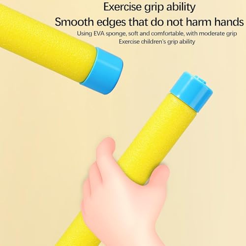 Reflex Drop Sticks Challenge Game, Hand Eye Coordination Training Toy, Reaction Time Training, Hand Speed Challenge Games, Adjustable Speed Catching Sticks Game (A) - color: Yellow