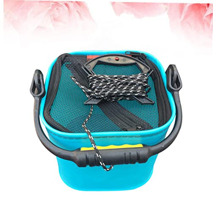 Eva Live Fish Holding Bucket Portable Insulated Fishing Basin Zipper Angling Tackle Accessory