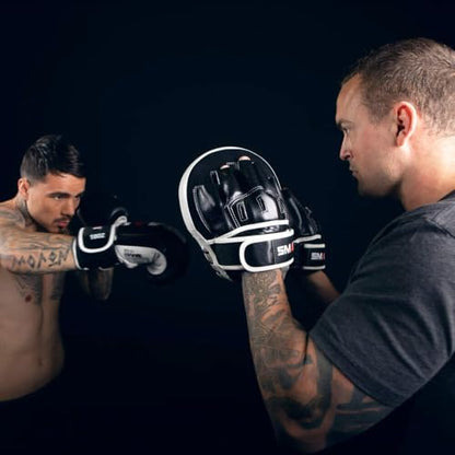 SMAI Essentials Boxing Focus Mitts - Curved Gloves for MMA Punching Training and Sparring