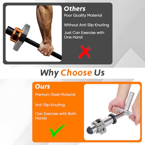 tonchean Strong Arm Forearm and Wrist Strengthener Anti-Slip Grip Trainer Adjustable Grip Trainer Portable Forearm Exerciser for home, Office & Gym Training