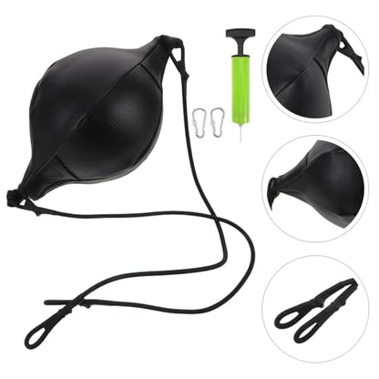 MAGICLULU Boxing Speed Reaction Ball Double End Pu Hanging Punching Bag with Pump, Needle, and Hook for Home Boxing Gym Training and Reflex Exercise