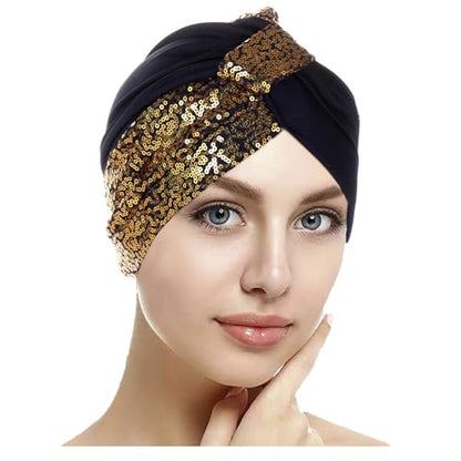 PURFUN 2 Pcs Muslim Inner Hijab Caps Women Girls Stretchy Breathable Full Cover Undercap Tube Bonnet Under Scarf Hats Beanie - color: Black+red/2pcs