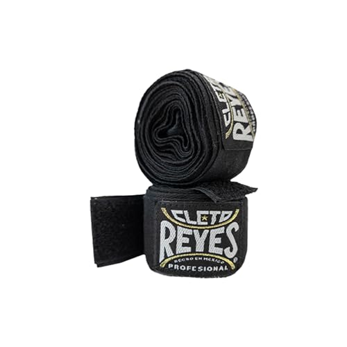 CLETO REYES Compression Hand Wraps for Boxing Gloves, Stretchy Breathable, MMA, Kickboxing, Muay Thai, Black - size: Pack of 2